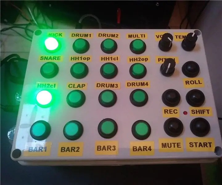 Arduino MIDI Rhythm Section Sequencer: 8 vaihetta (kuvilla)