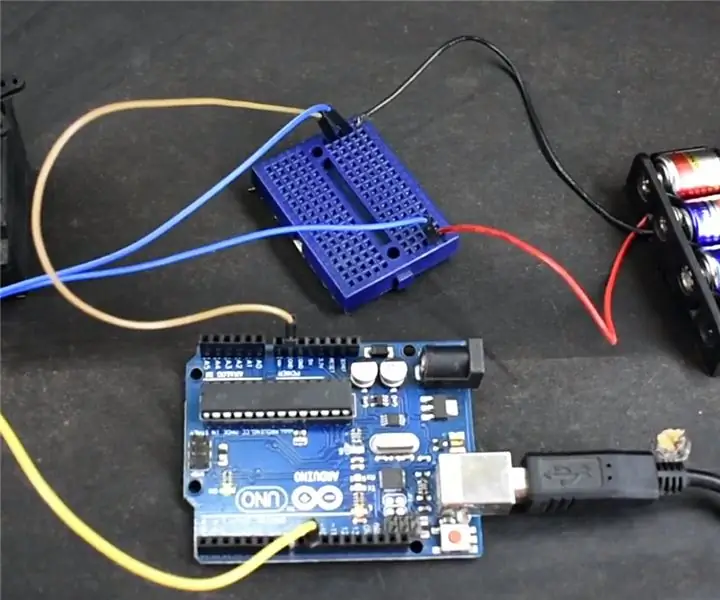 ARDUINO: HOE OM 'N SERVO -MOTOR MET EKSTERNE KRAG TE GEBRUIK: 5 stappe