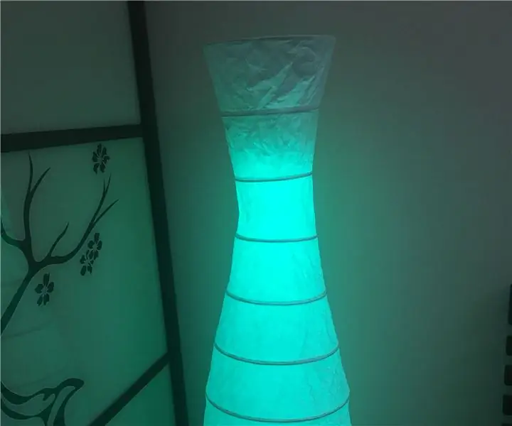 Bed Room Lamp Ws2812: 6 Mga Hakbang (na may Mga Larawan)