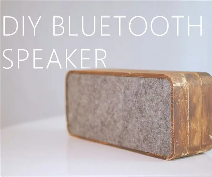 DIY træ Bluetooth -højttaler: 8 trin (med billeder)