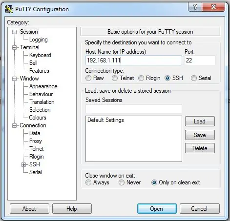 PUTTY yordamida SSH serveriga kiring