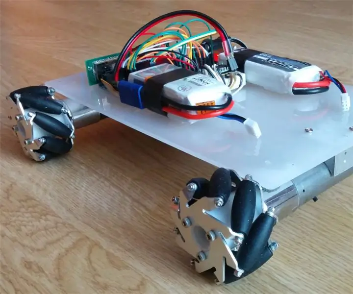 Mecanum Wheel Robot - Bluetooth -styret: 5 trin (med billeder)