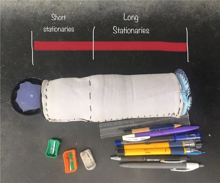 Hiwalay ang mga CONTAINER STATIONARIES POUCH PARA SA MGA BATA: 11 Mga Hakbang