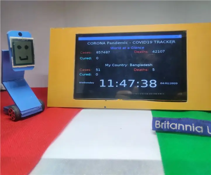 ¡Rastreador de escritorio COVID19 con reloj! Rastreador con tecnología Raspberry Pi: 6 pasos