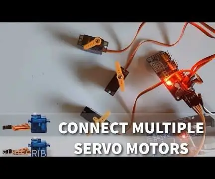 Arduino Slik kobler du til flere servomotorer - PCA9685 Opplæring: 6 trinn