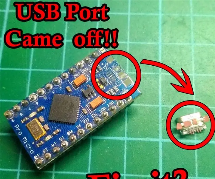 Solució d'un Arduino Pro Micro: el port USB va sortir !!: 17 passos