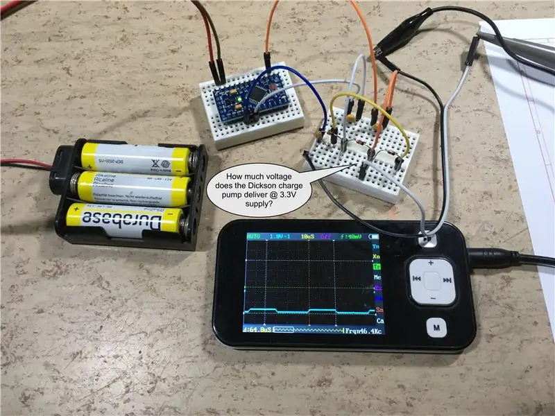 Het Dickson-laadpompcircuit testen
