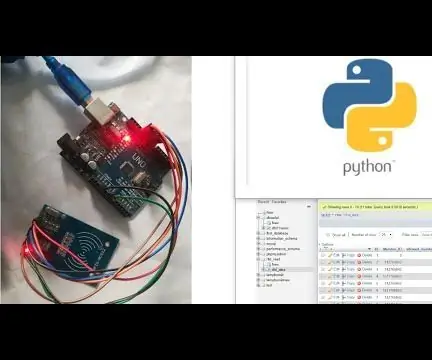 Sistem de prezență prin trimiterea datelor RFID către serverul MySQL folosind Python cu Arduino: 6 pași