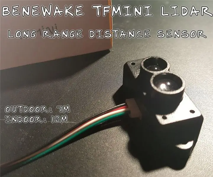 Benewake LiDAR TFmini (komplett guide): 5 steg (med bilder)