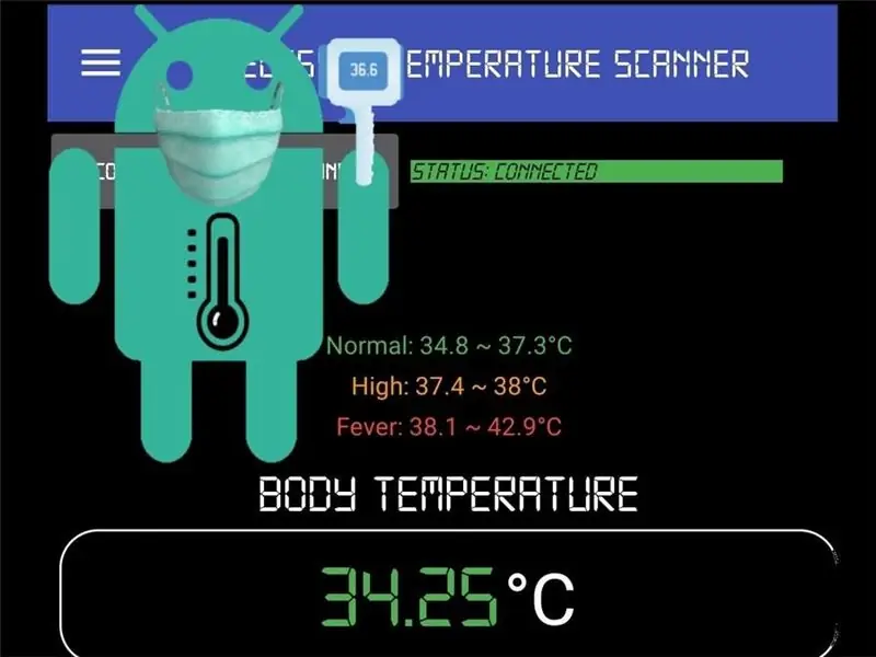 Bežični IC skener temperature