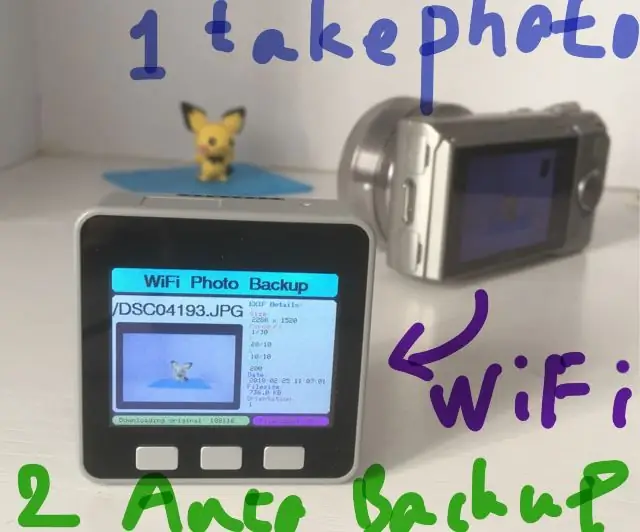 Arduino WiFi sigurnosna kopija fotografija: 9 koraka