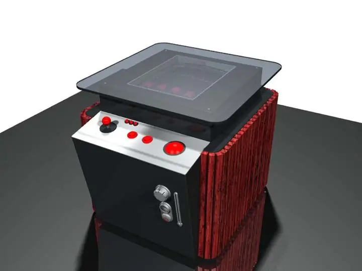 Έπιπλα βαθμού Cocktail Arcade Cabinet: 12 Βήματα (με εικόνες)