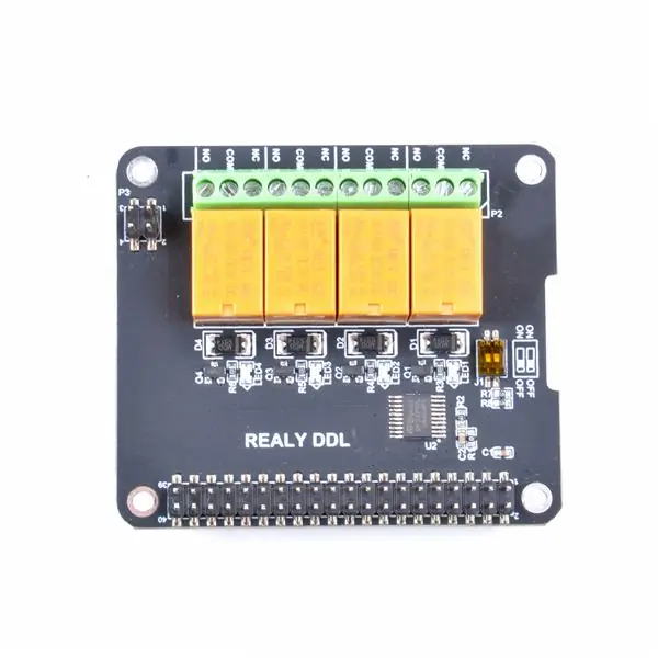 التعرف على لوحة الترحيل DockerPi Series 4 Channel Relay Board