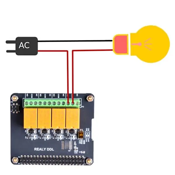 Ikonekta ang Relay sa Bulb Holder na Pinapagana ng Main Electric Supply