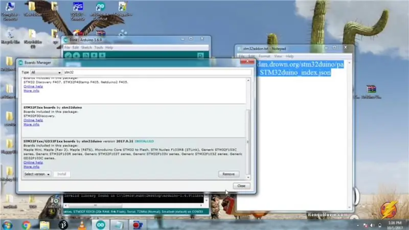 Įdiekite STM32 į „Arduino IDE“