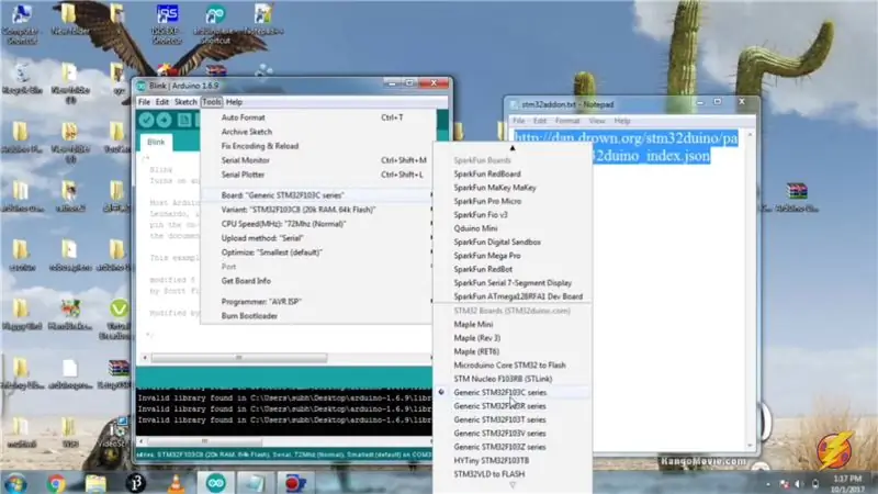 Sakinisha STM32 katika Arduino IDE