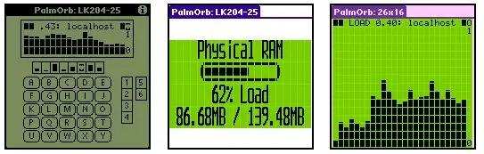 อุปกรณ์ Palm Os ทำงานเป็นจอแสดงผลสถานะ LCD (ตอนนี้มีรูปภาพแล้ว!): 4 ขั้นตอน