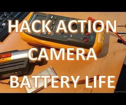 Levensduur batterij van actiecamera hacken: 4 stappen (met afbeeldingen)