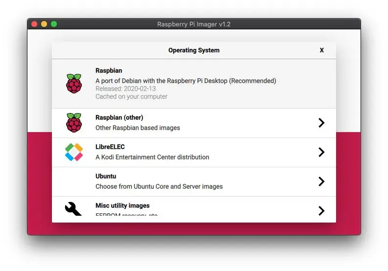 Raspberry Pi ОЖ -ны SD картасына жүктеңіз