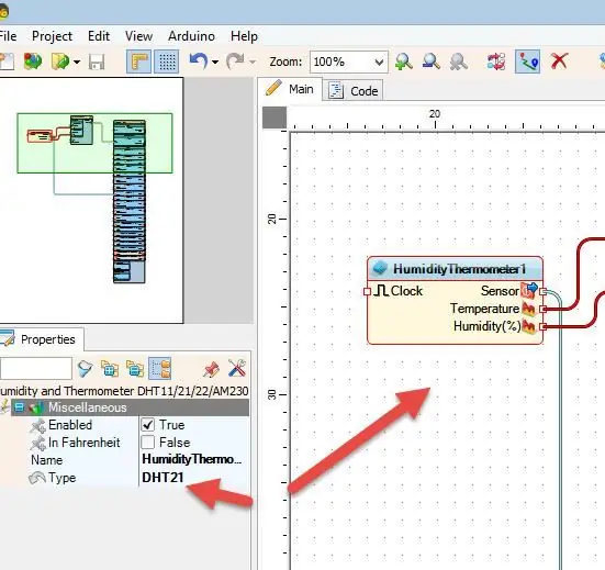 În Visuino Add, Set & Connect Components