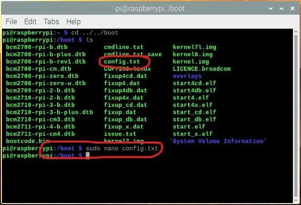 การกำหนดค่า Raspberry Pi IOS (เดิมคือ Raspian) - แก้ไขไฟล์ชื่อ: Config.txt