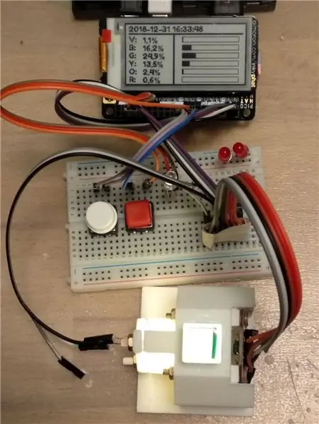 Kolorimeter Raspberry Pi s displejom z elektronického papiera