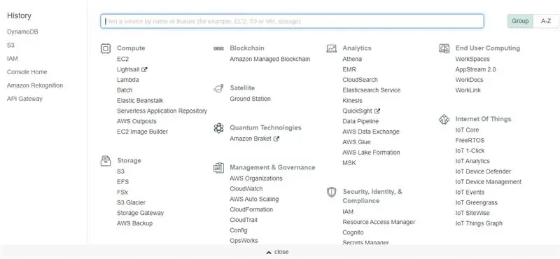 Configuración de Amazon Web Services