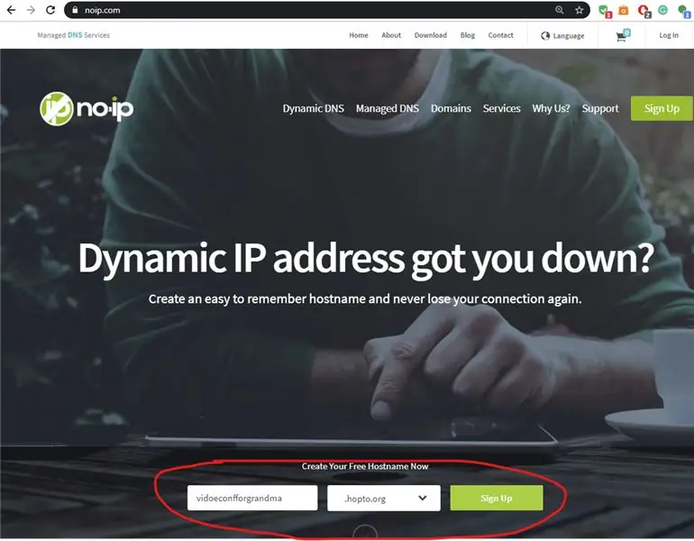 NoIP Service Setup