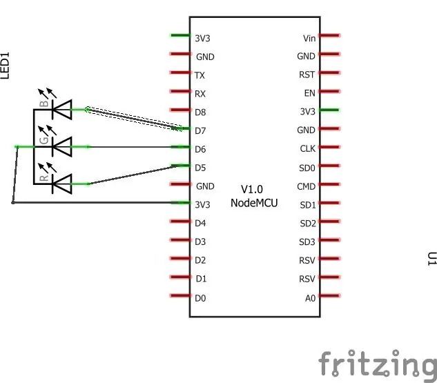 Nu uw led-stroomcircuit aangesloten