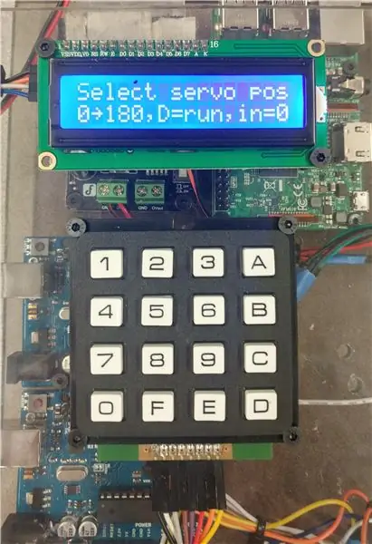 Test af I2C LCD og tastatur