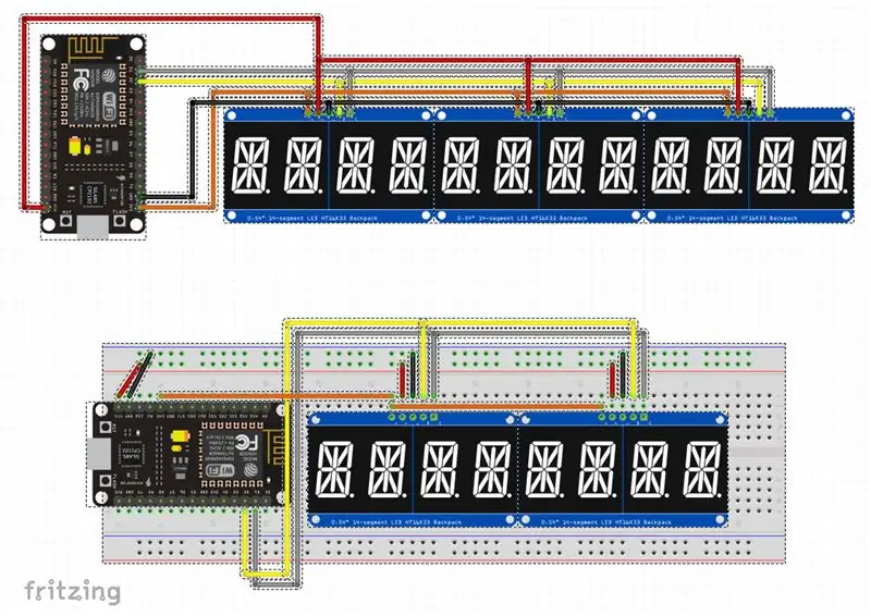 Teste com um circuito de placa de ensaio sem solda