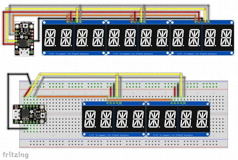 Solderless Breadboard схемасы менен тестирлөө