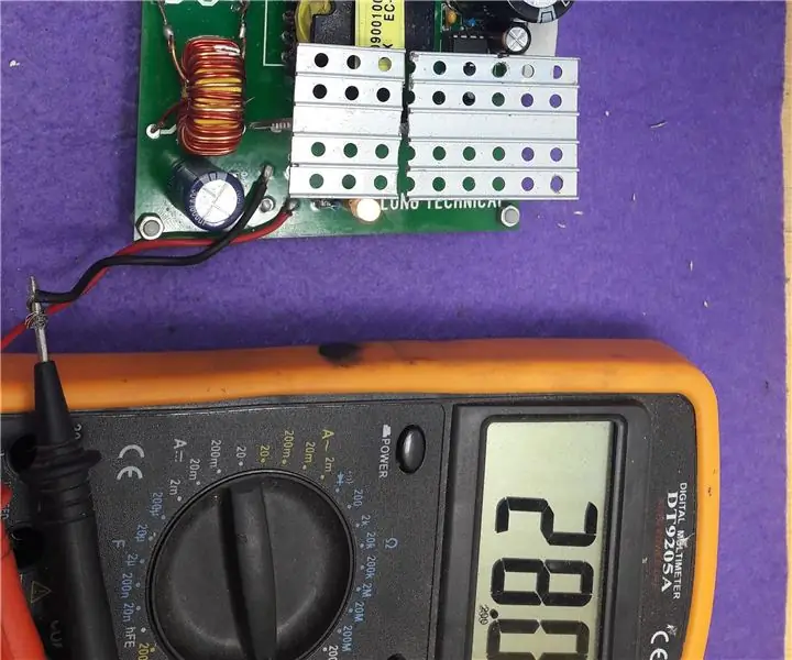 Fonte de alimentação 220 V a 24 V 15 A - Fonte de alimentação comutada - IR2153: 8 etapas