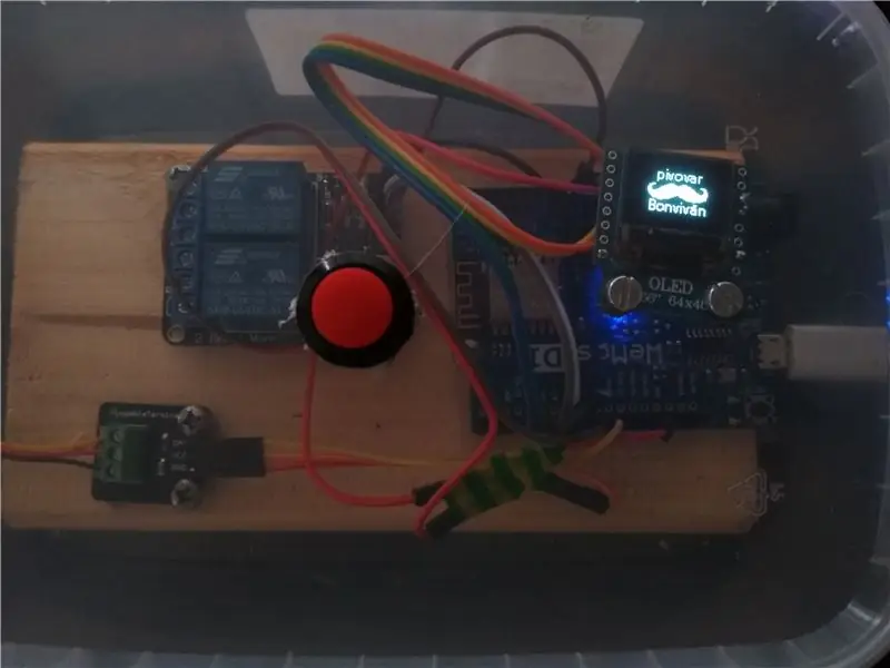 Automatické Ovládání Varny Pomocí WEMOS D1 (mini) / Blynk-app