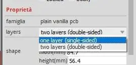 Fritzing: selezionare il layout corretto del PCB