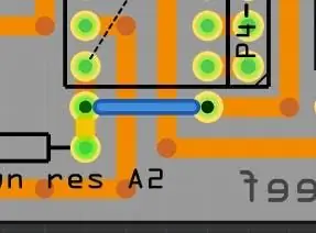 Fritzing: Bir -birining ustiga chiqish uchun jumperdan foydalaning