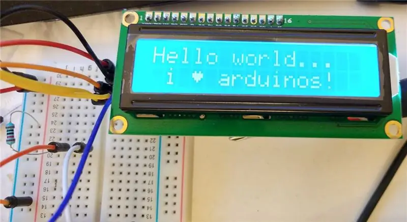 Nümunələr: I2c LCD Adapter