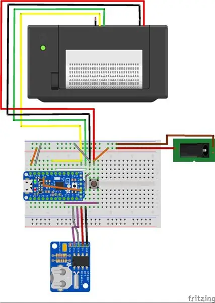 Langkah 3: Uji Printer, Bangun Sirkuit di Papan Roti