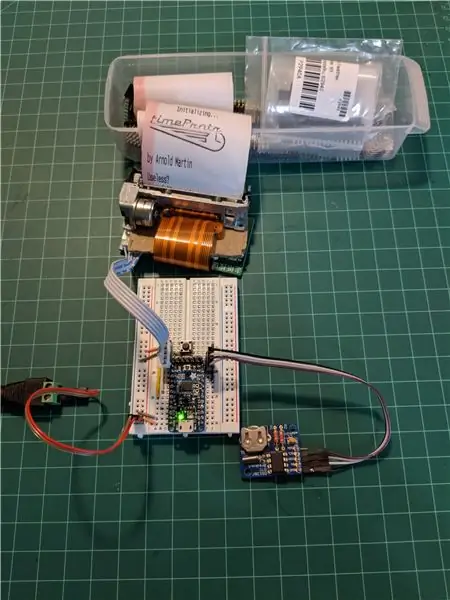 Étape 3: Testez l'imprimante, construisez le circuit sur une planche à pain