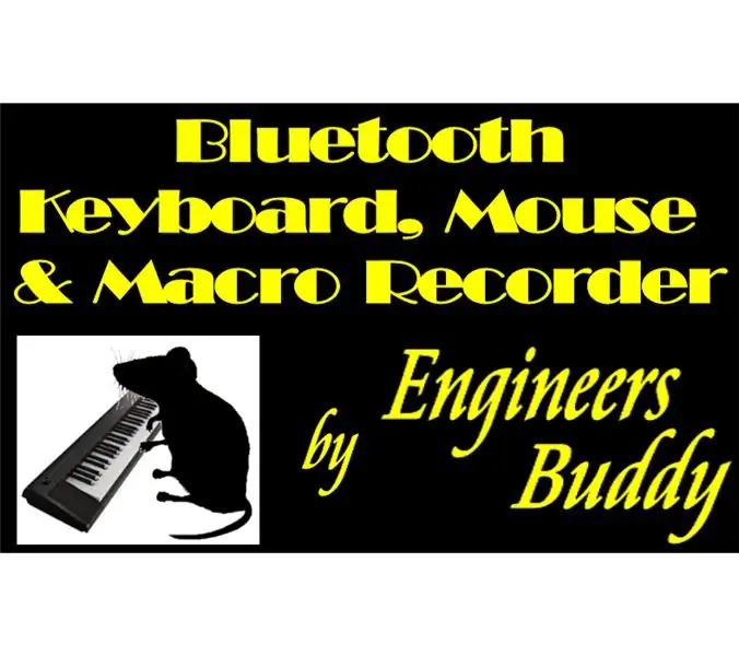 Mga EngineersBuddy Wireless Keyboard, Mouse at Macro Recorder