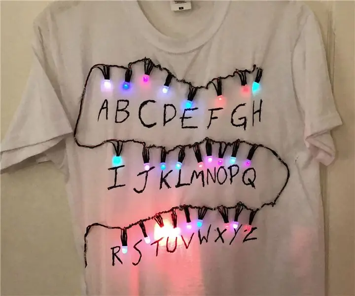 חולצת לד LED Stranger Things: 8 שלבים (עם תמונות)