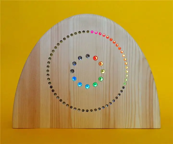 CountClock en colores del arco iris: 7 pasos (con imágenes)