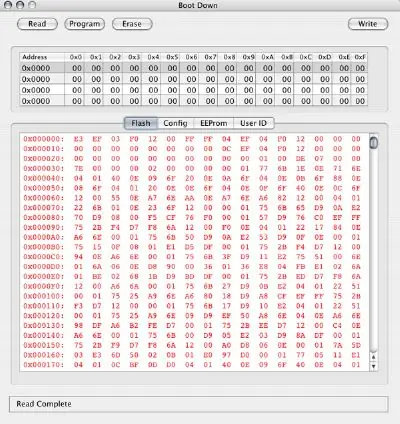 De firmware voor de ThereminVision opstarten in de CUI