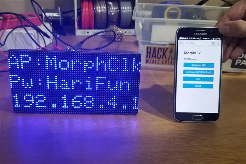 Morphing Digital Clock