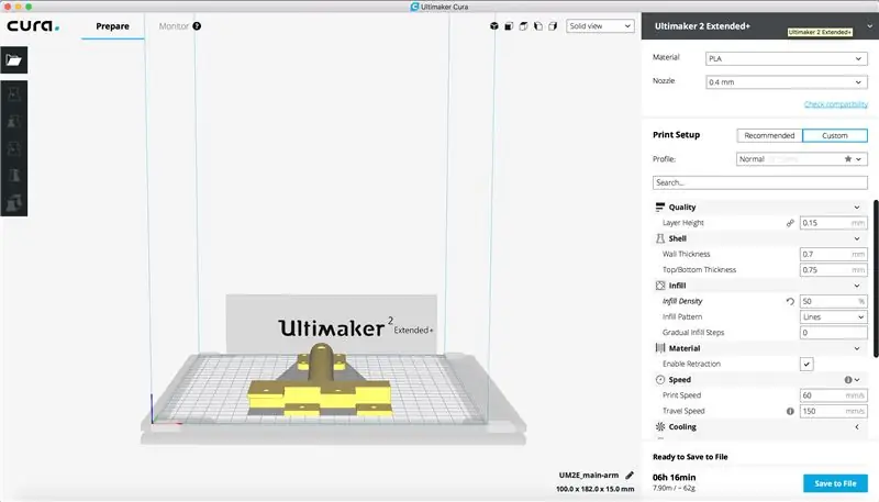 Trikopter Çərçivəsinin 3D çapı