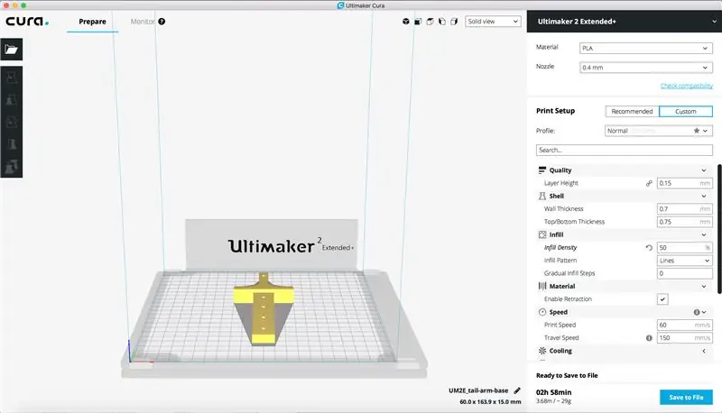 Trikopter Çərçivəsinin 3D çapı