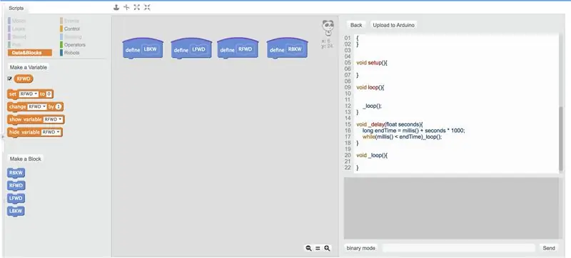 Programimi i një makine të zgjuar në MBlock