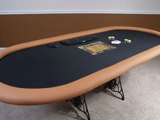 Sit 'n LCD in u poker tafel