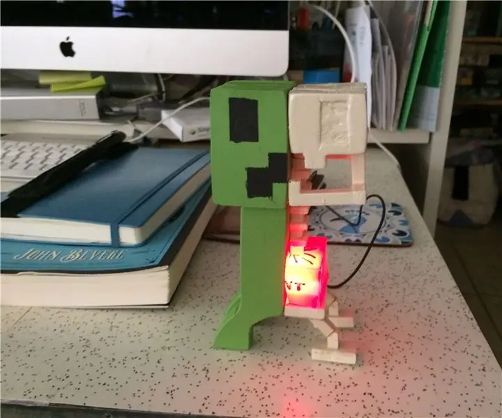 DIY USB Creeper Nightlight: 8 ደረጃዎች (ከስዕሎች ጋር)