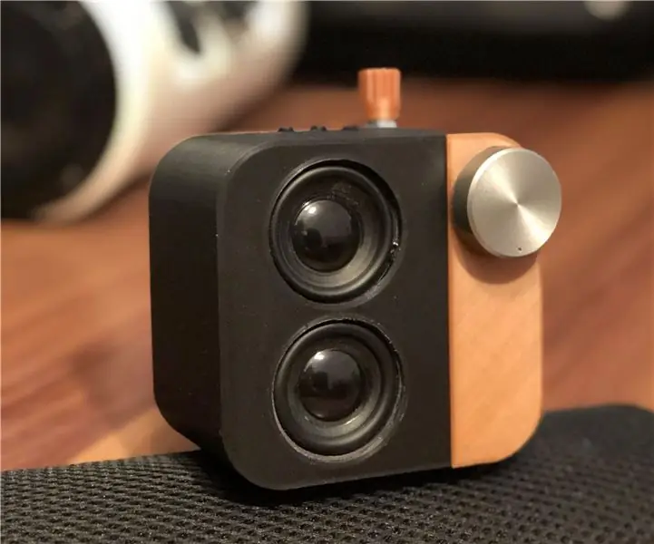 Mini Cube Bluetooth hangszóró: 6 lépés (képekkel)